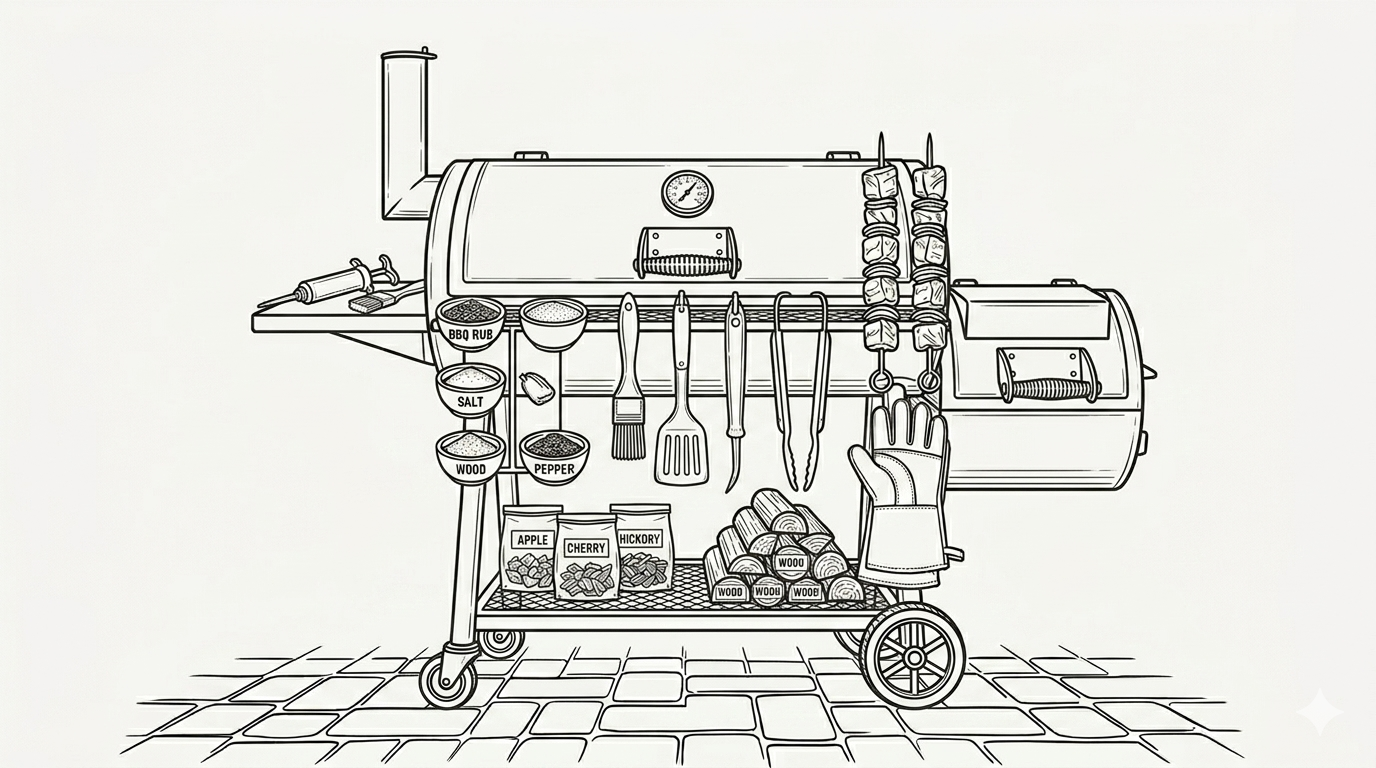 BBQ Smoker für Pellet und Offset