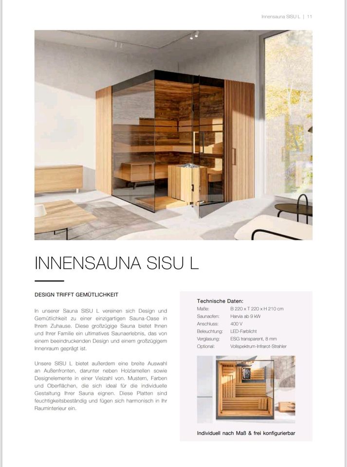 Innensauna Sisu L Sauna